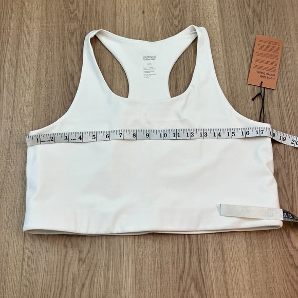 Girlfriend Collective NWT Paloma bra ivory white size 3X - Picture 6 of 7